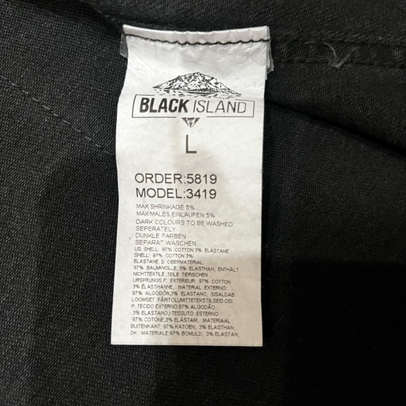 *NEW* Black Island Denim Jacket with Mickey Mouse Photo on Back (Size Large) - Picture 4 of 5